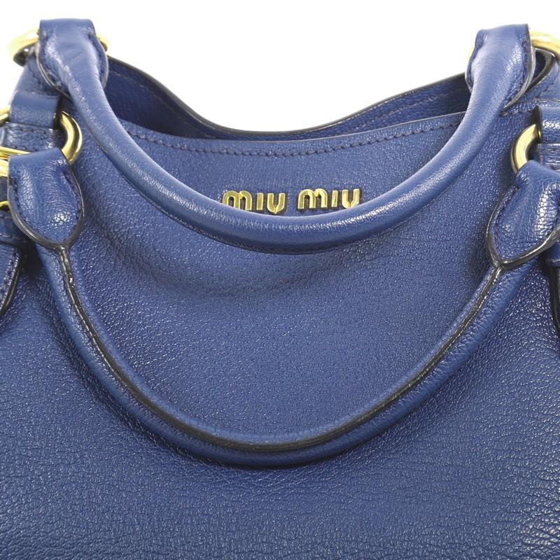 Miu Miu Madras Convertible Tote Leather Medium 4