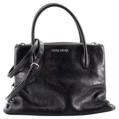 Miu Miu  Madras Convertible Tote Vitello Shine Medium