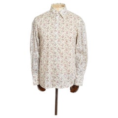 Miu Miu Mens Spring 2002 Floral Patterned Long sleeve Cotton liberty shirt
