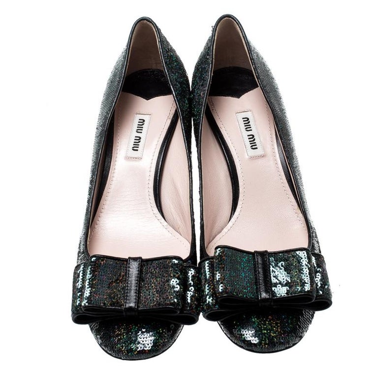 miu miu metallic pumps