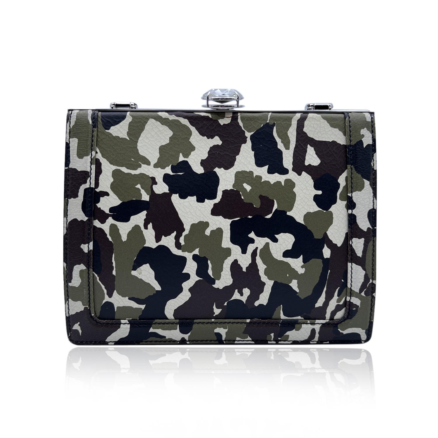 camouflage leather purse