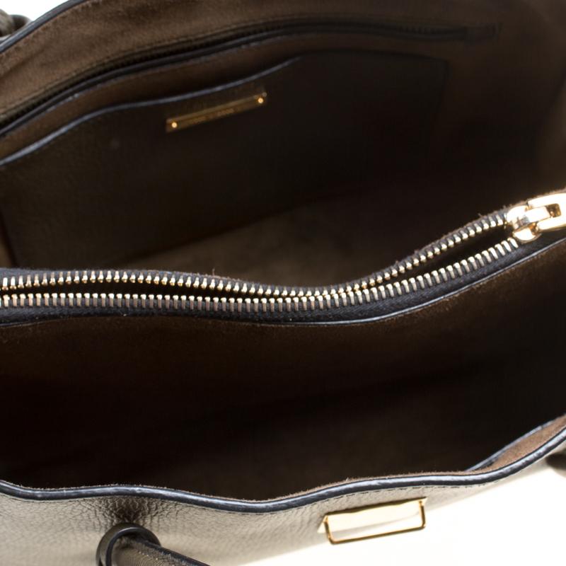 Miu Miu Military Green Madras Leather Top Handle Bag 1