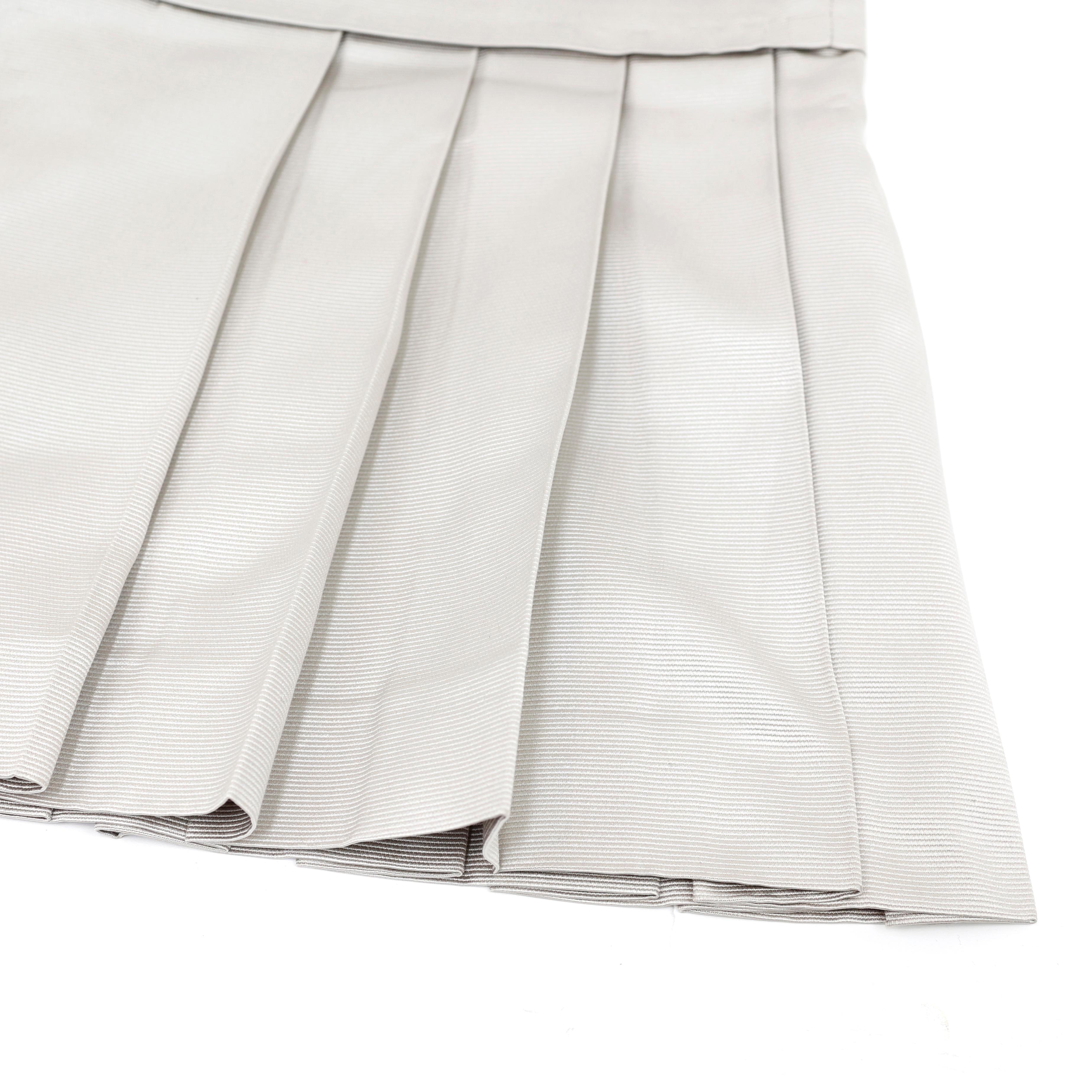 Miu Miu mini Skirt in sil For Sale 1