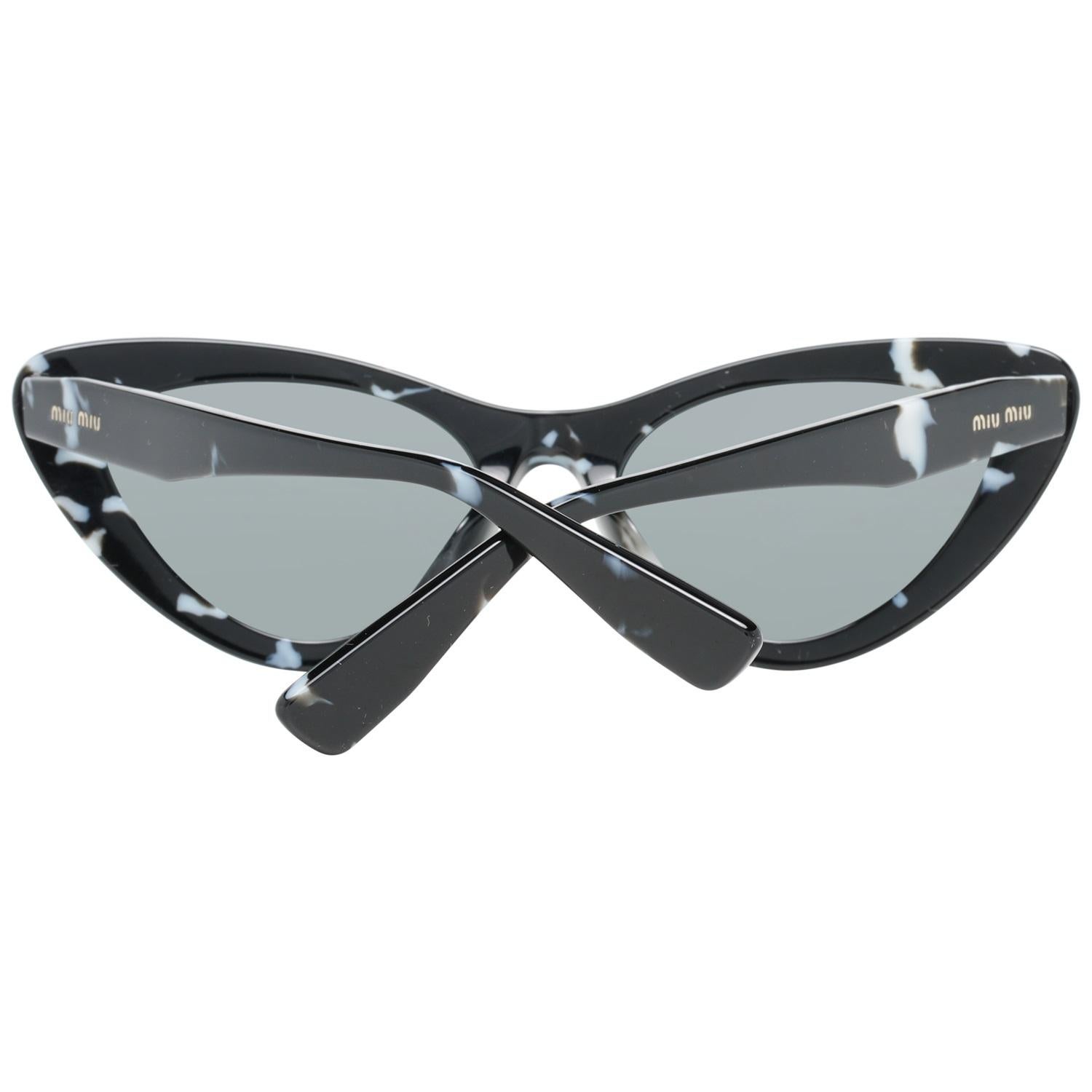 Miu Miu Mint Women Black Sunglasses U01VSA 55PC79K1 55-19-146 mm In Excellent Condition In Rome, Rome