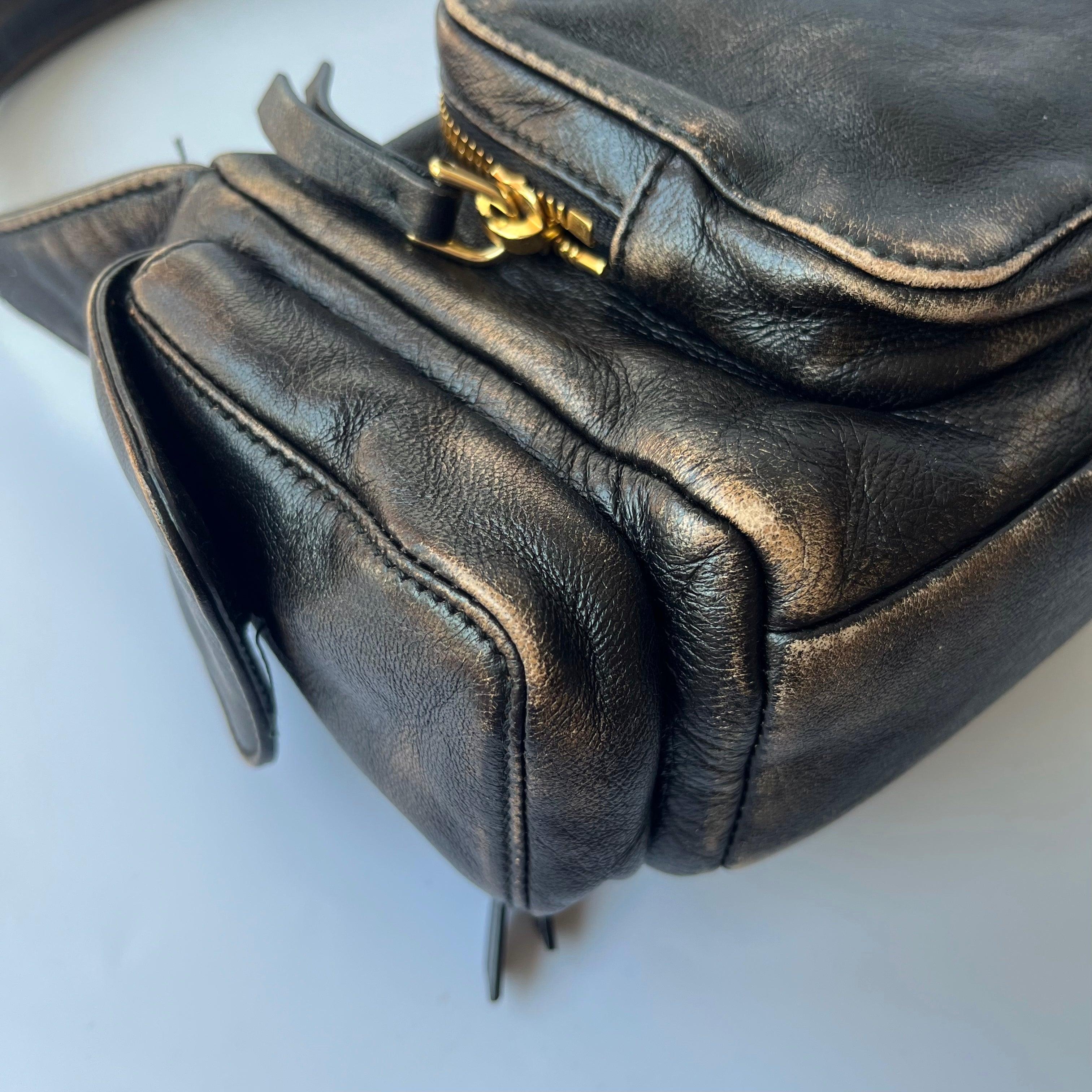 Miu Miu Multi Pocket Nappa leather bag Sand/Coffee 8