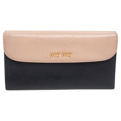 Used Miu Miu Multicolor Leather Flap Wallet