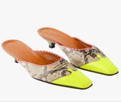 Miu Miu Multicolor Leather Mules - '10s