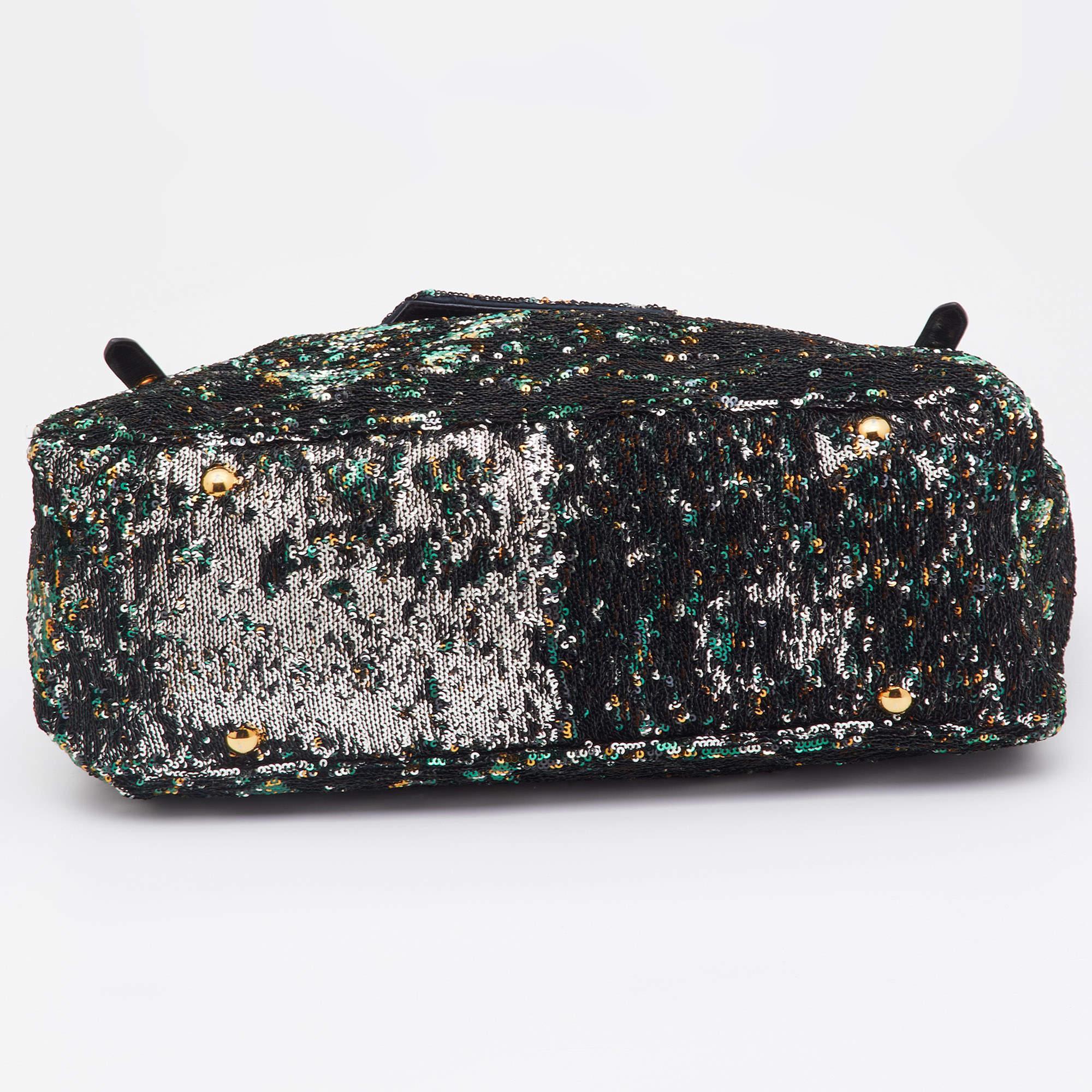 Miu Miu Multicolor Paillette Sequins Turnlock Top Handle Bag 1