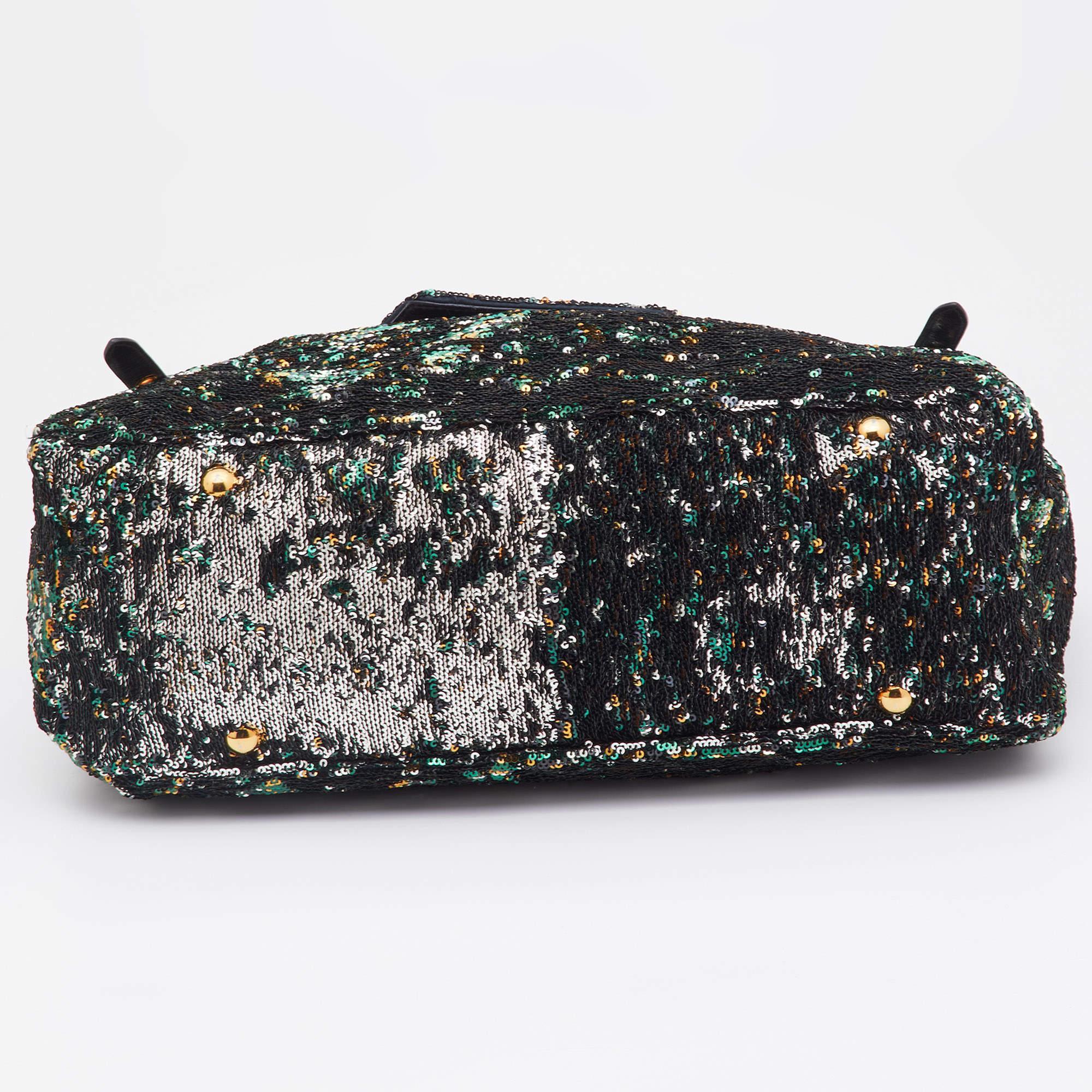 Miu Miu Multicolor Paillette Sequins Turnlock Top Handle Bag 1