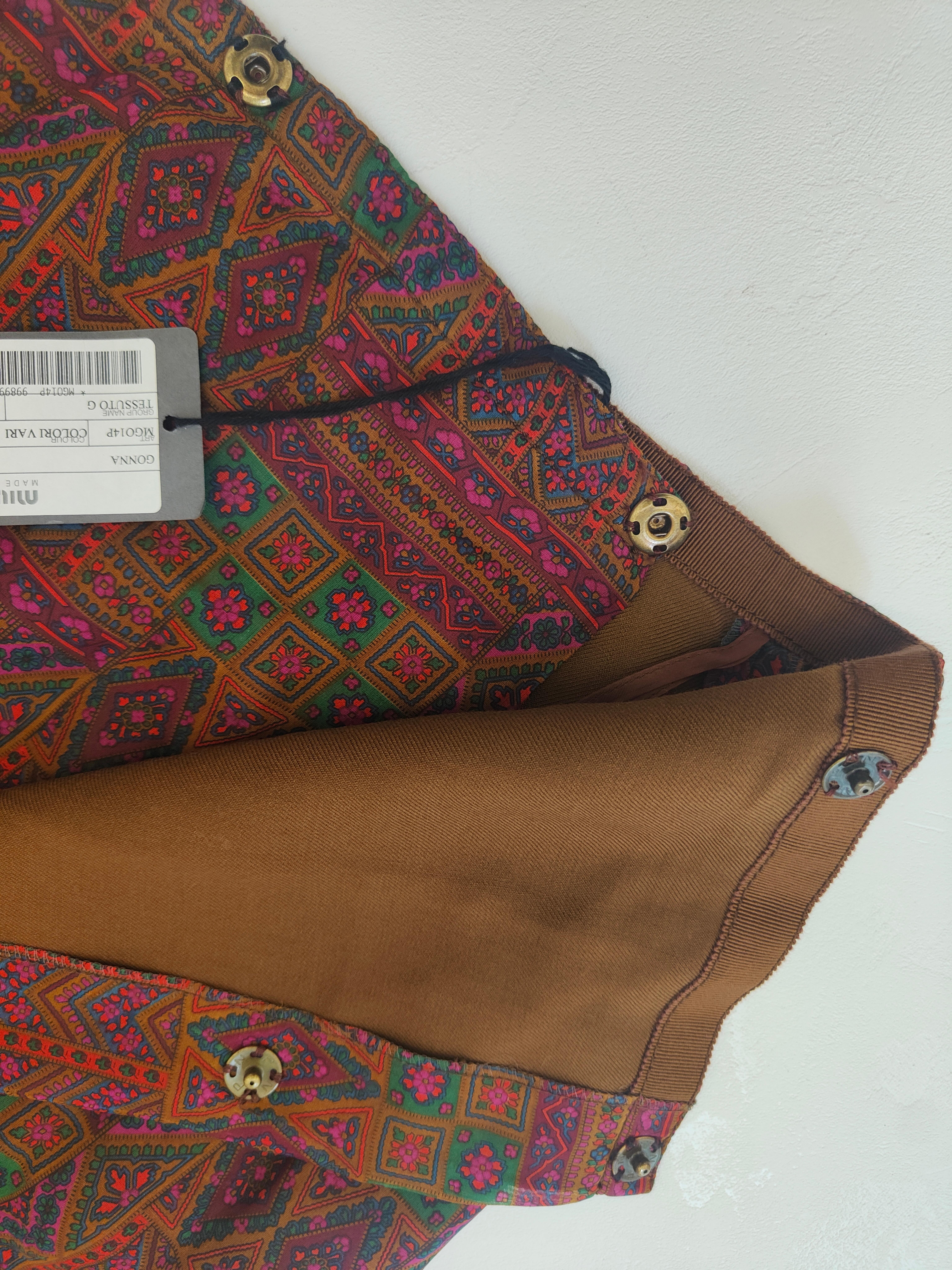 Miu Miu multicoloured cotton skirt
Size XS 
waist 62 cm
lenght 57 cm
