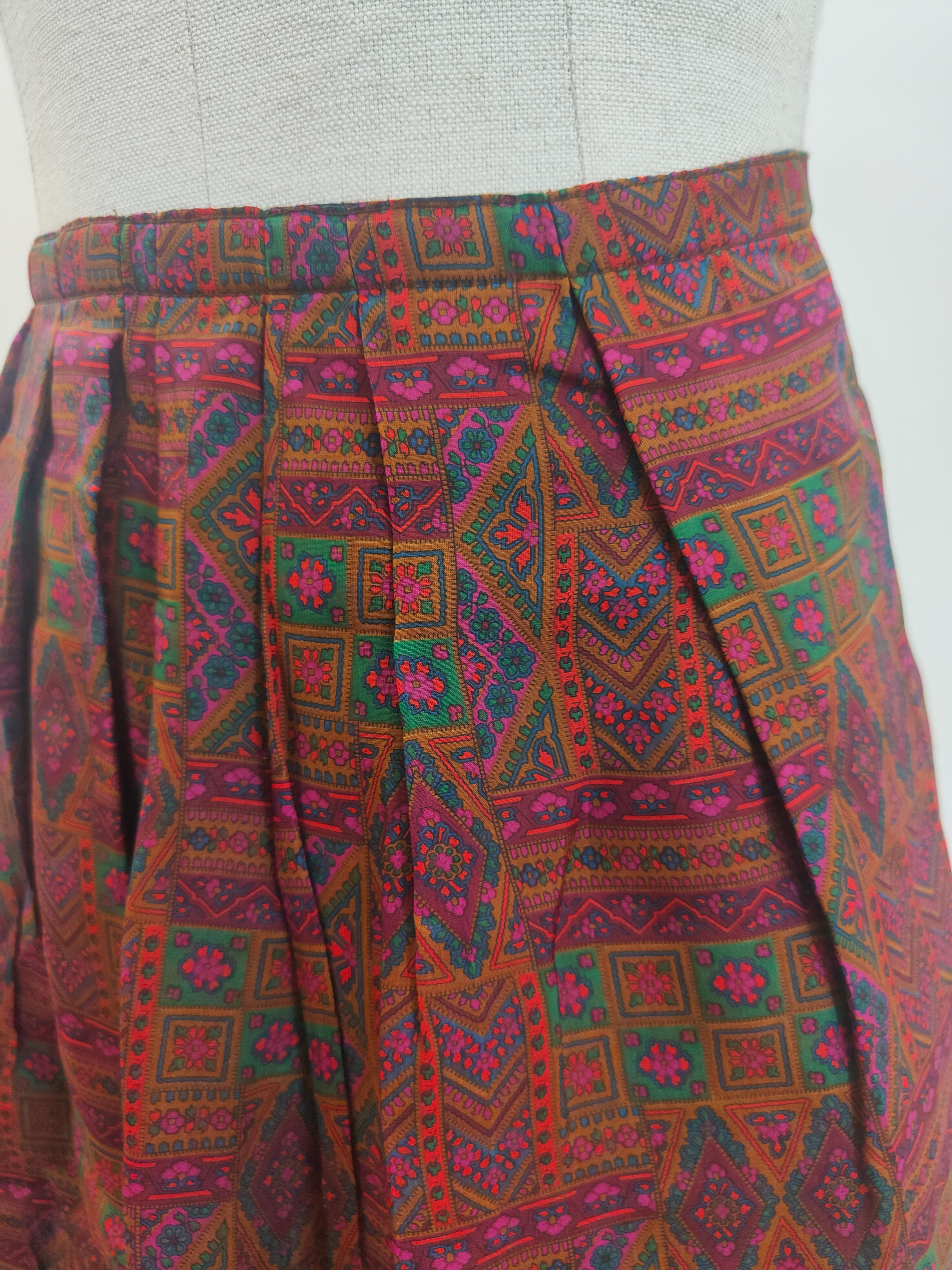 Miu Miu multicoloured cotton skirt For Sale 1