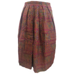 Gonna in cotone multicolore Miu Miu