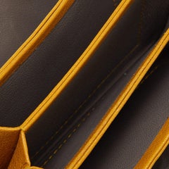 Miu Miu Mustard/Grey Leather Card Case