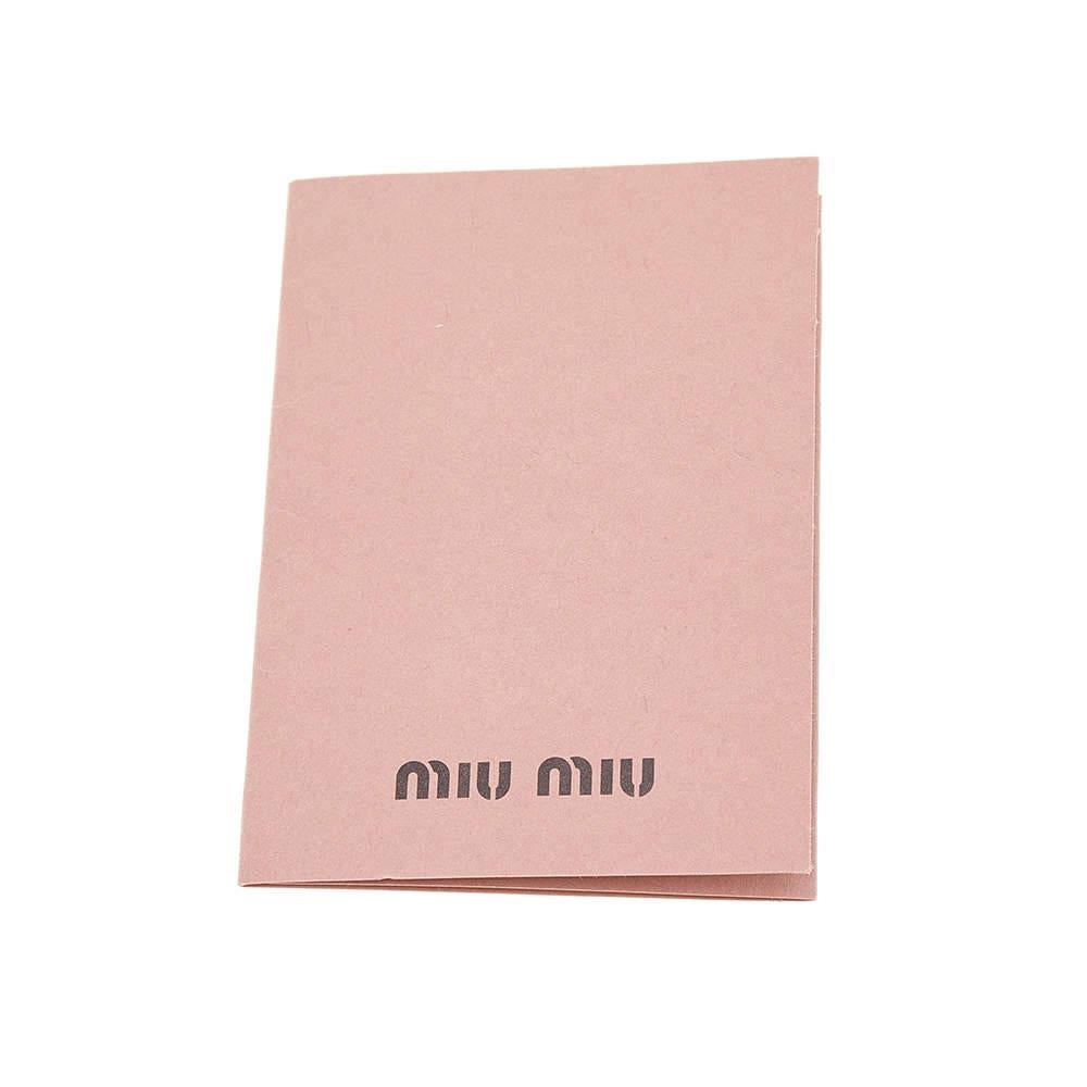 Miu Miu Navy Blue/Brown Leather Studded Chain Shoulder Bag 6
