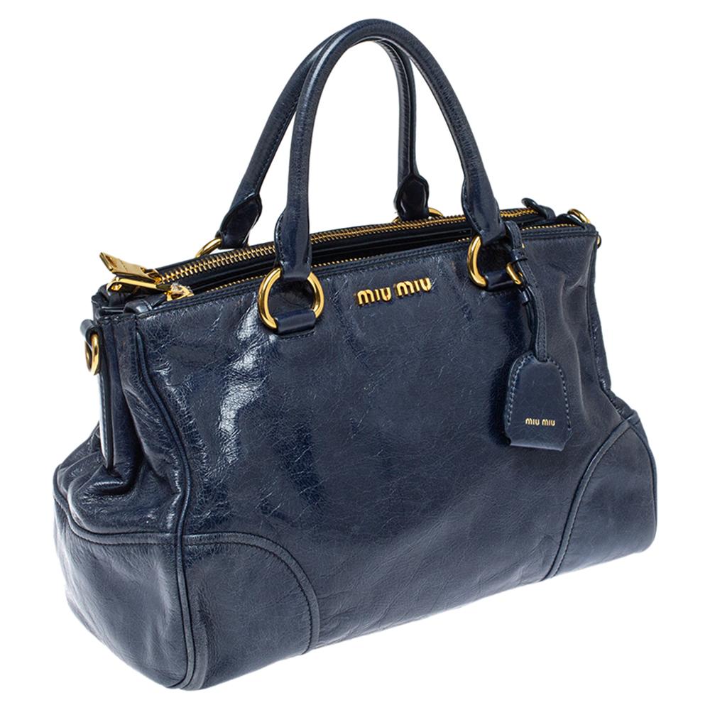 miu miu navy blue bag