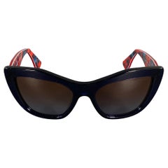Gafas de sol de acetato floral MIU MIU Navy Red SMU 02P