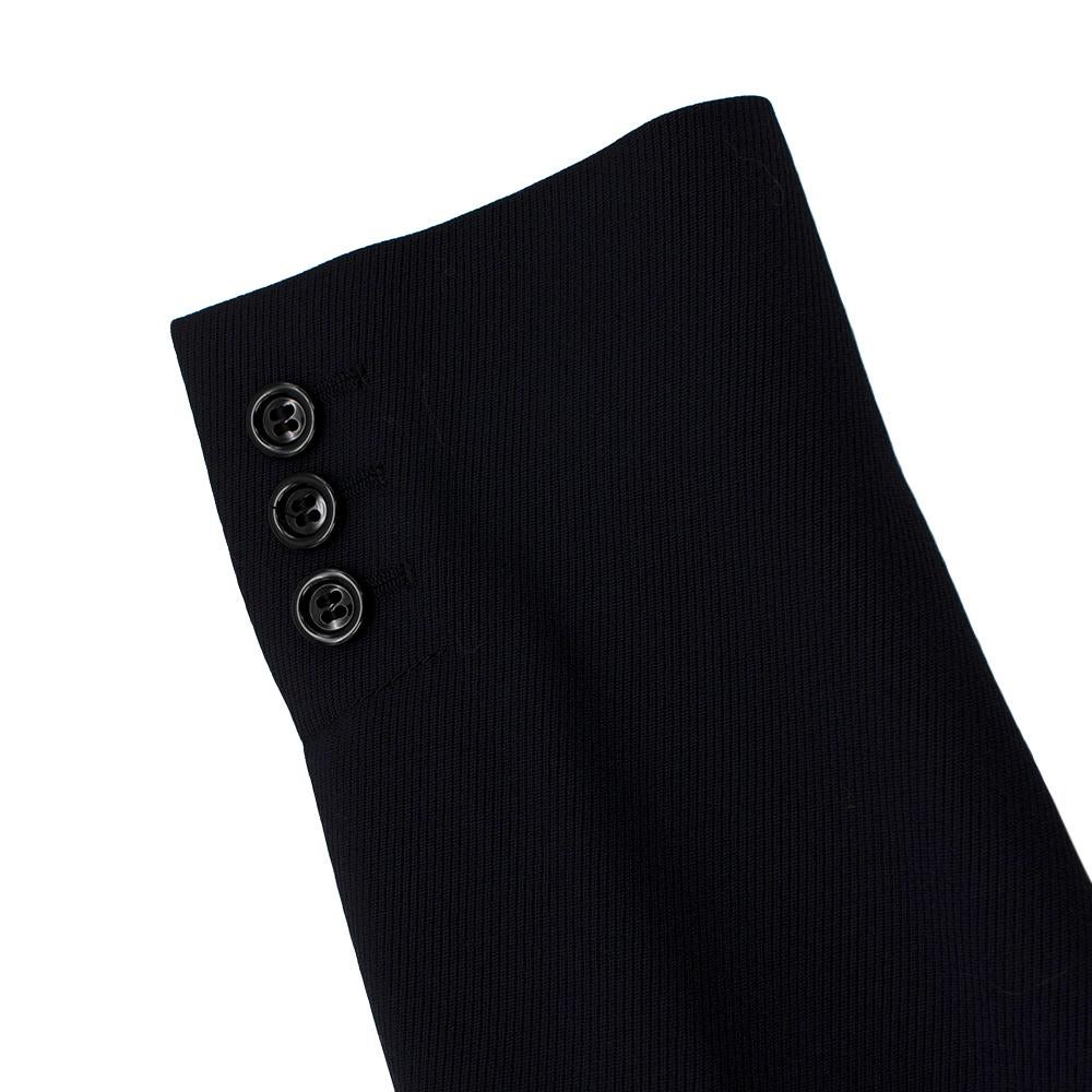 Miu Miu Navy Wool Military Single Breasted Coat  US4 1