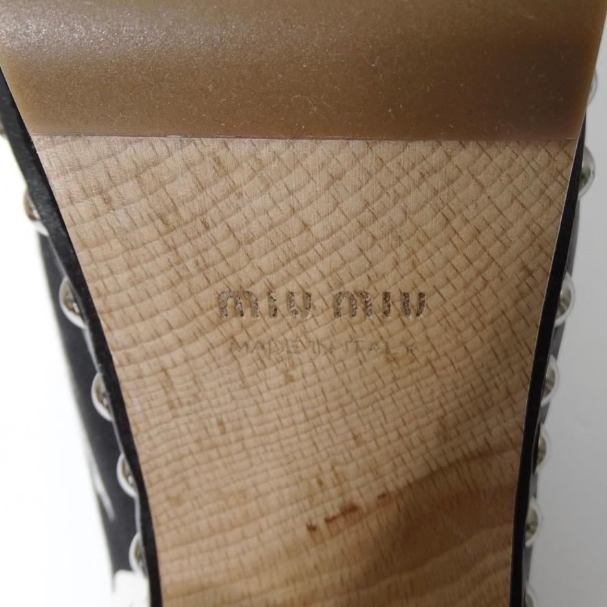 Tacchi Miu Miu con stampa astratta color nudo 5