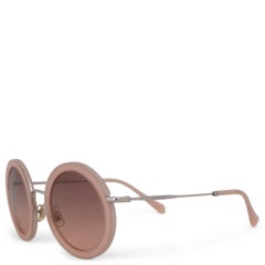 MIU MIU nude pink ROUND SUNGLASSES MU59U