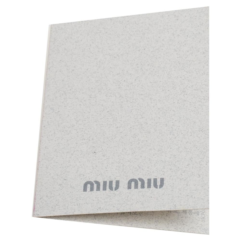 Miu Miu Off White Leather Crystal Embellished Satchel 4