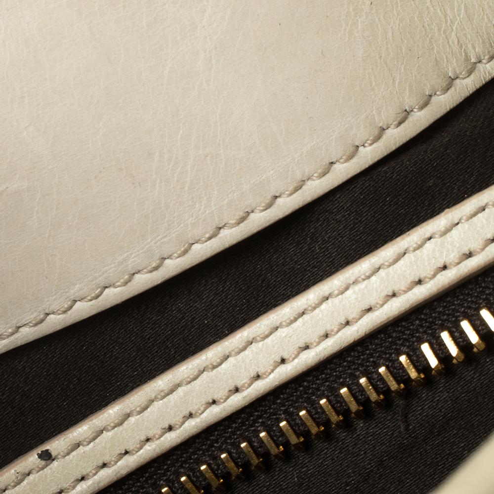 Miu Miu Off White Matelassé Leather Coffer Hobo 3