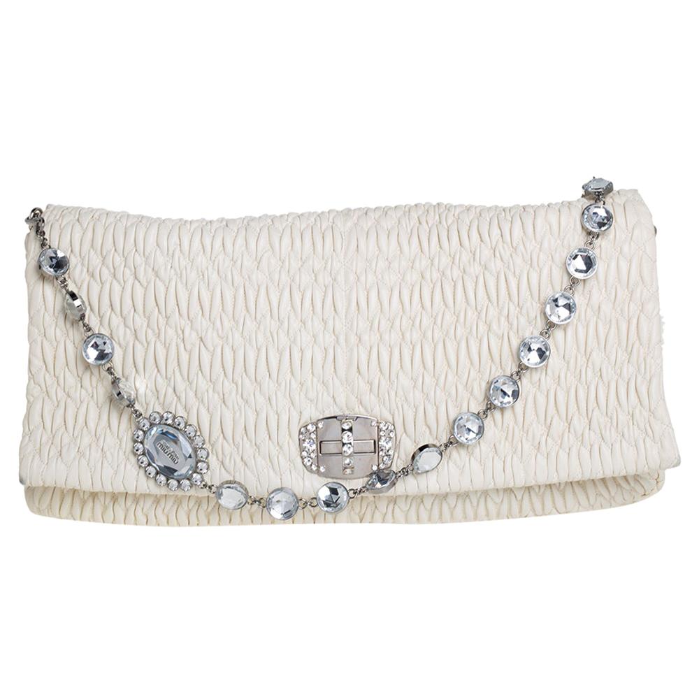 Miu Miu Red and Black Shoulder Bag with crystal swarovski at 1stDibs