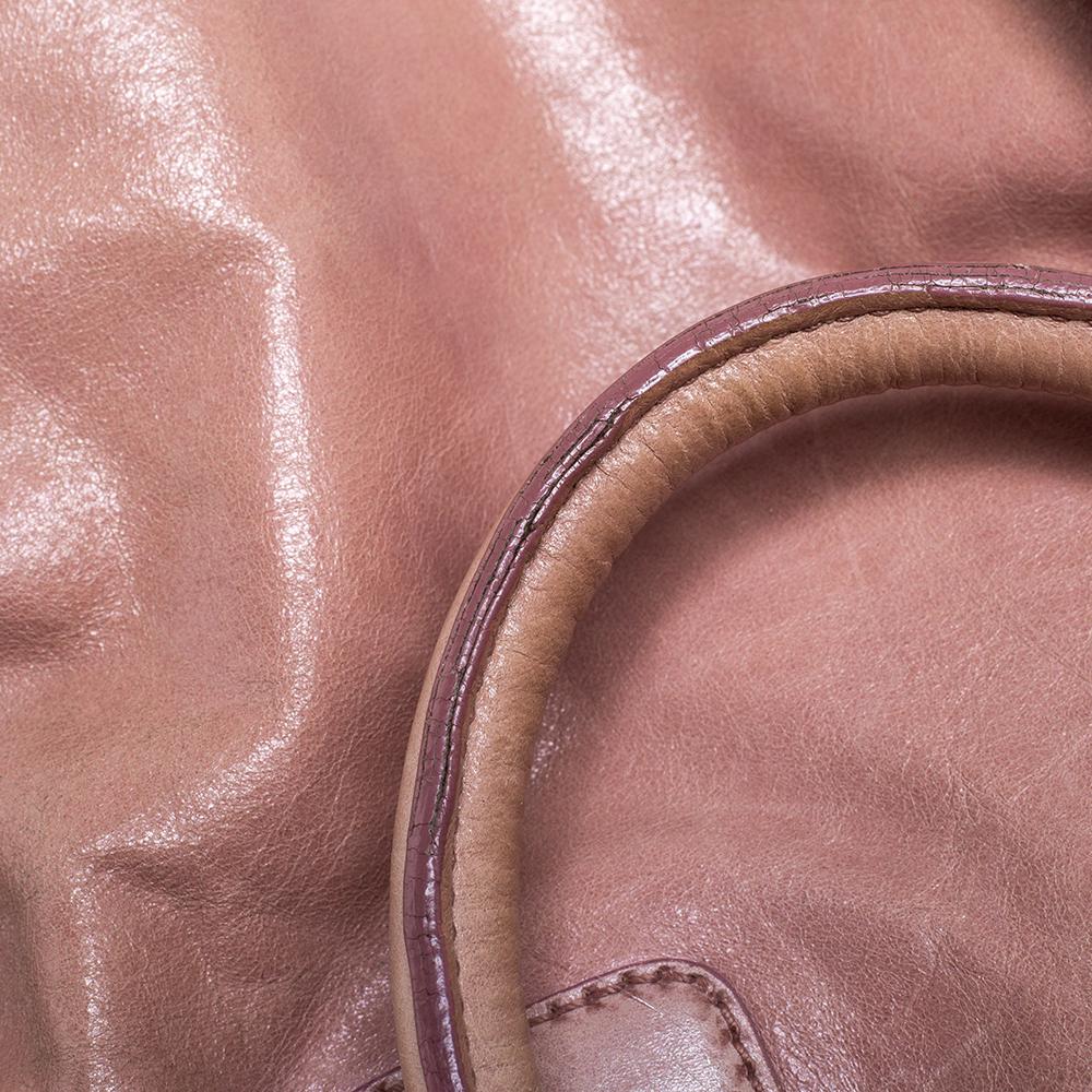 Miu Miu Old Rose Vitello Leather Satchel 9