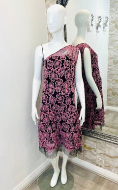 Miu Miu One-Shoulder Lace Dress