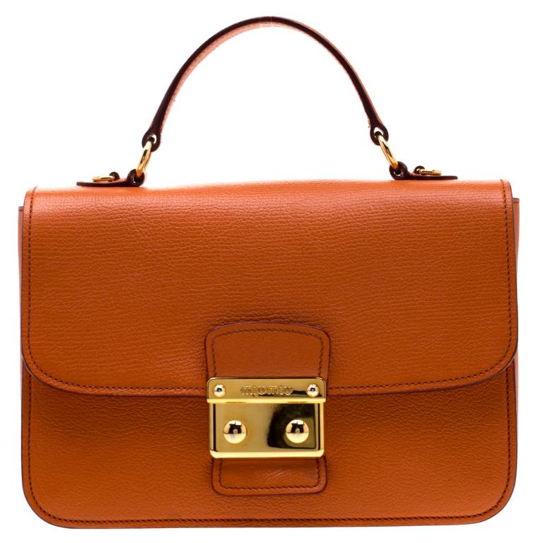 Miu Miu Orange crystal crossbodybag