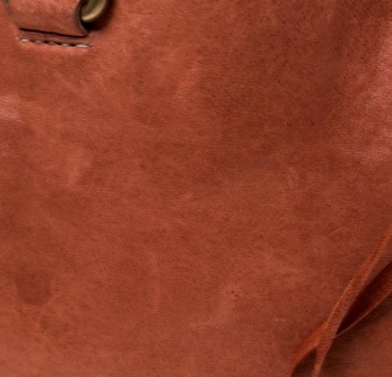 Miu Miu Orange Leather Small Shoulder Bag en vente 2
