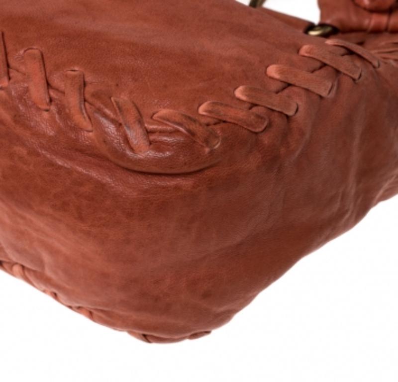 Miu Miu Orange Leather Small Shoulder Bag en vente 3
