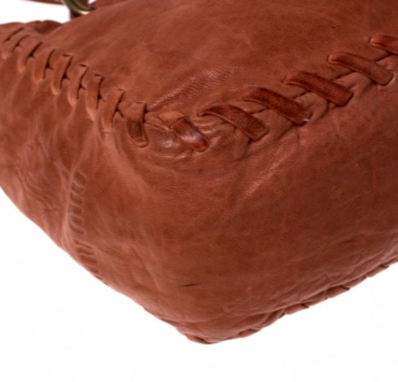 Miu Miu Orange Leather Small Shoulder Bag en vente 4