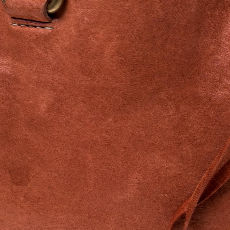 Miu Miu Orange Leather Small Shoulder Bag For Sale 1
