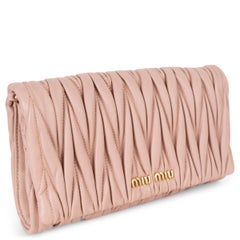 MIU MIU Orchidea pink leather MATELASSE QUILTED Shoulder Bag