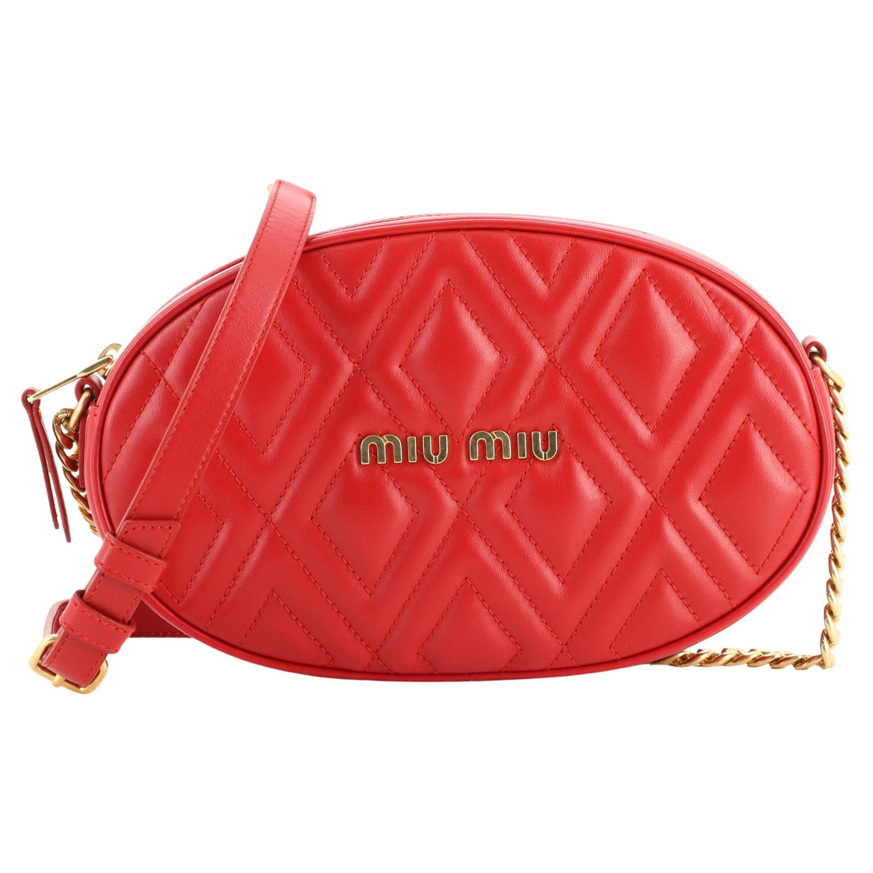 Miu Miu Logo Flap Crossbody Leather Small at 1stDibs