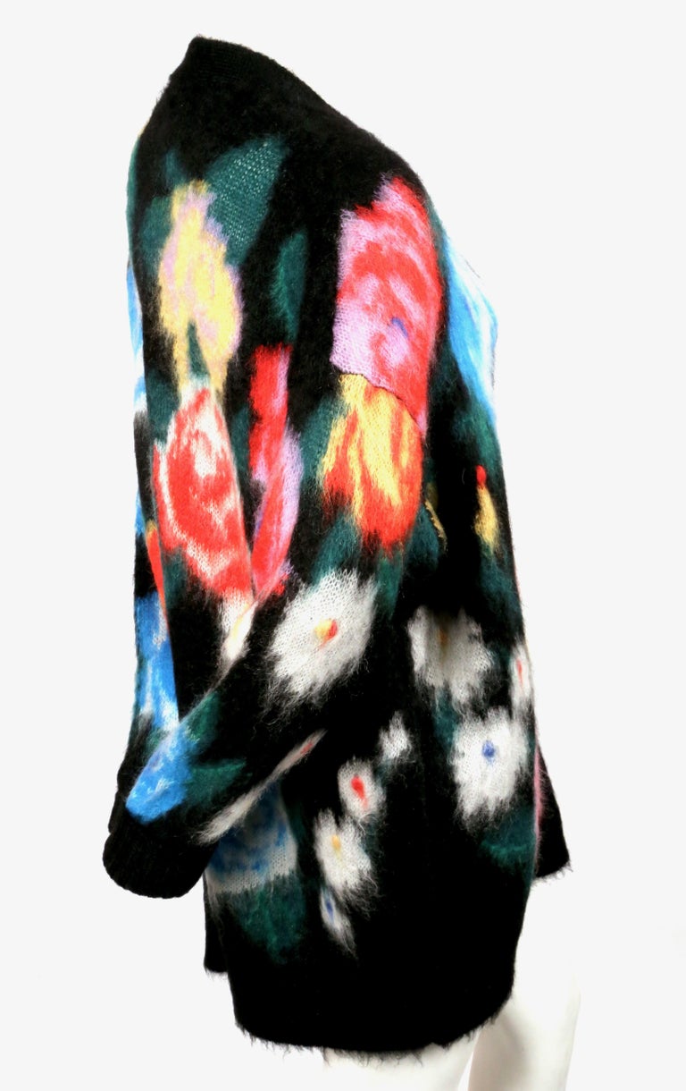 MIU MIU oversized floral mohair cardigan - new at 1stDibs