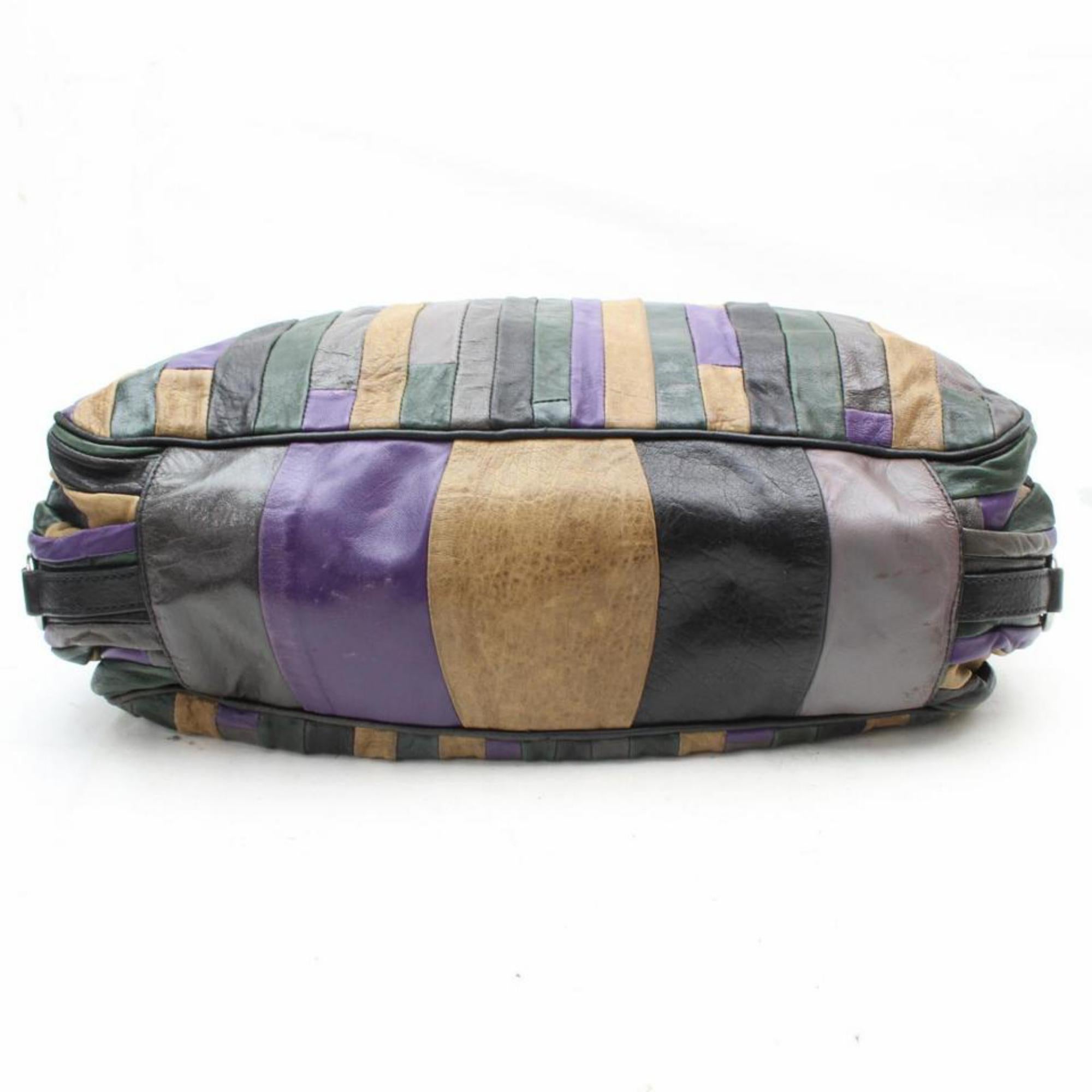 Miu Miu Patchwork Hobo 869478 Multi Color Leather Shoulder Bag For Sale 6
