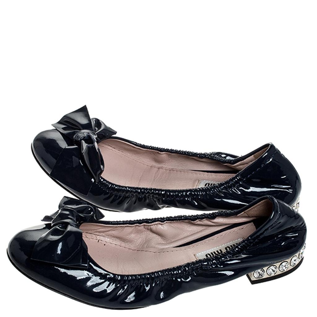 miu miu crystal flats