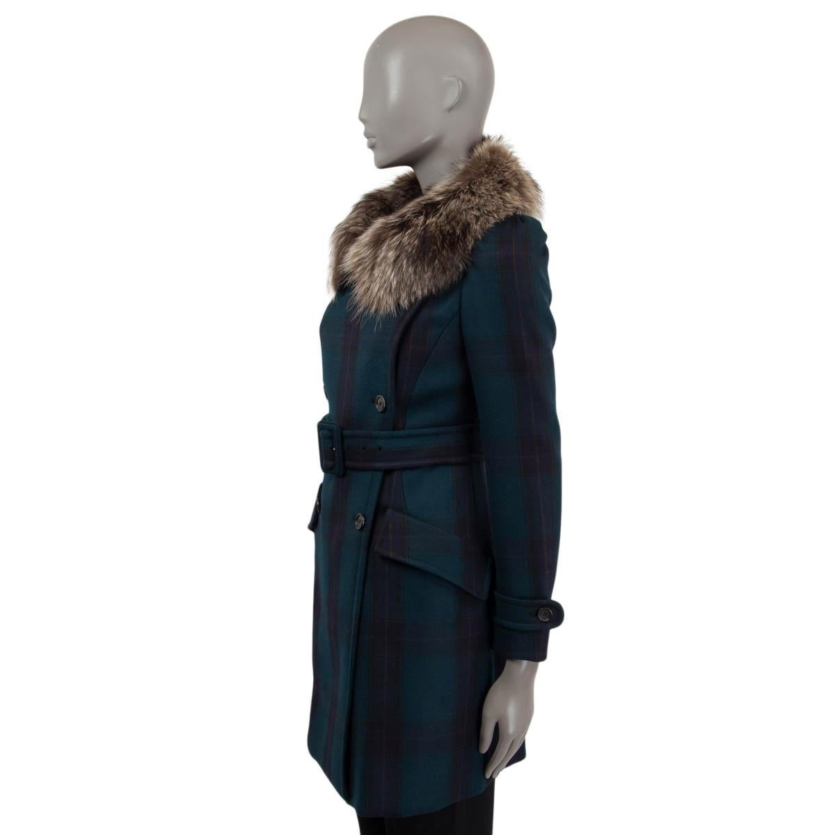 miu miu tartan coat