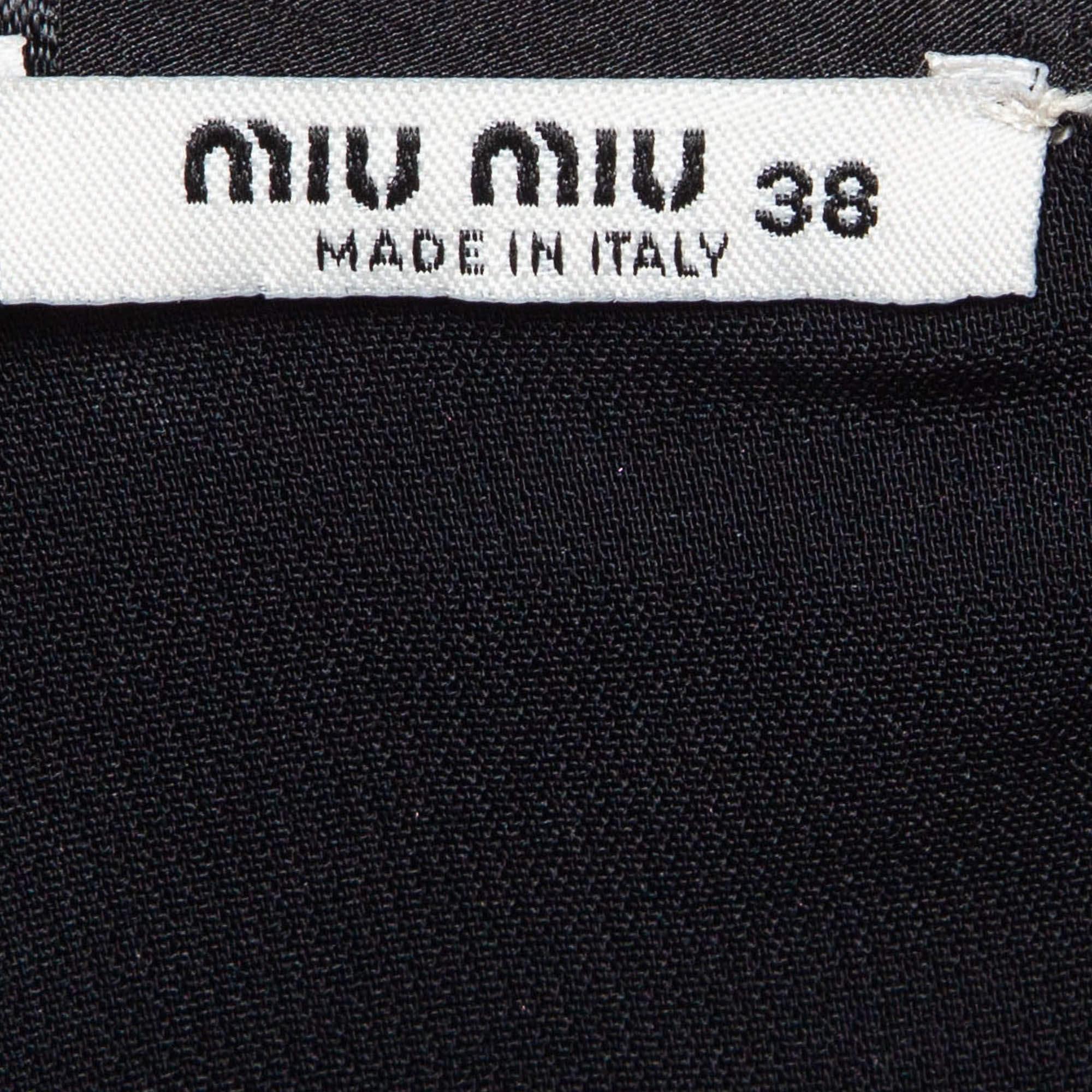 Donna Miu Miu Vestito midi in lurex Cloque rosa/nero S in vendita