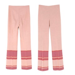 Miu Miu Pink Colour Block Wool blend Top & Trousers Set -Top 40 IT/ Trousers 38 