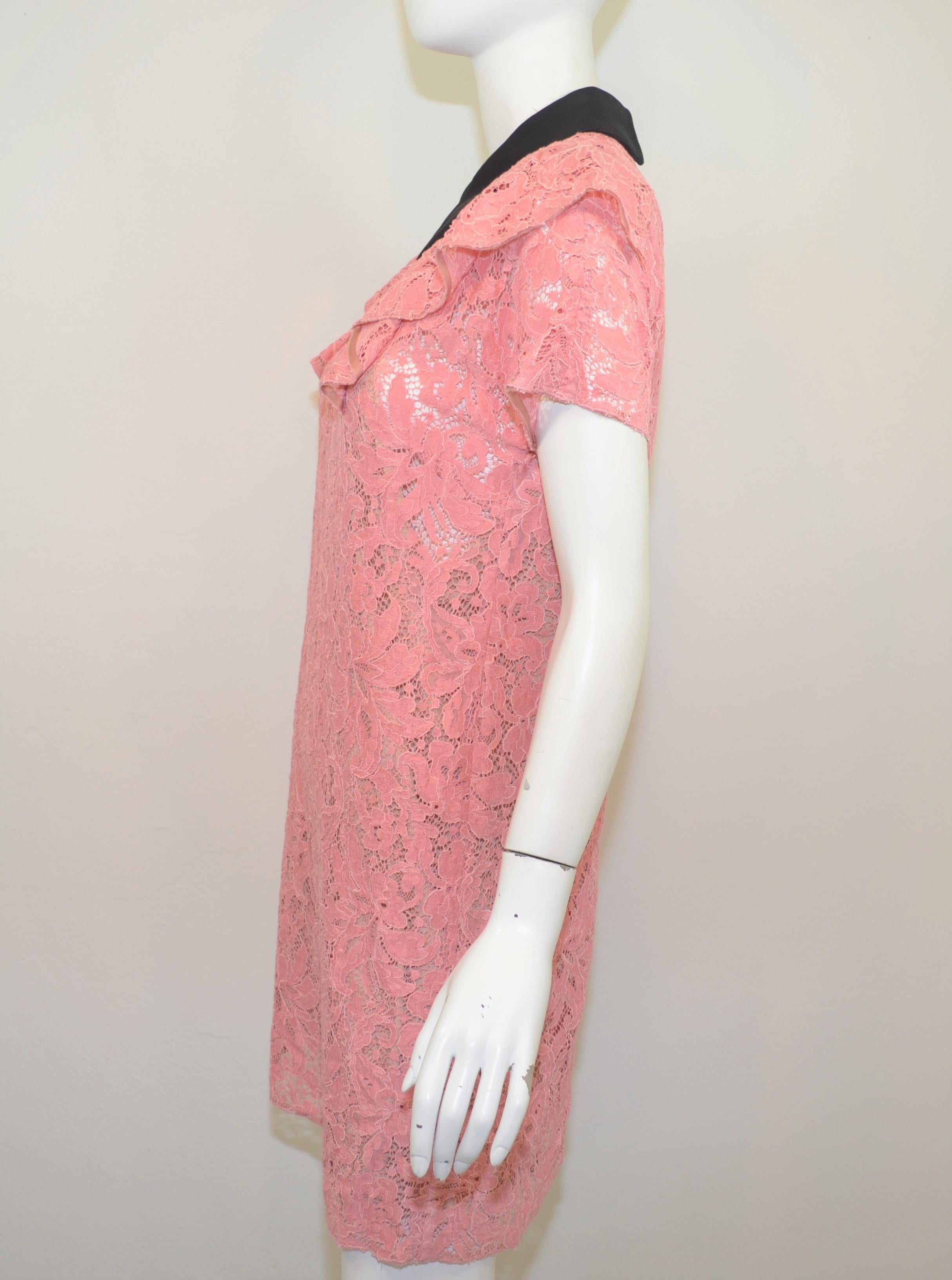 pink collared dress