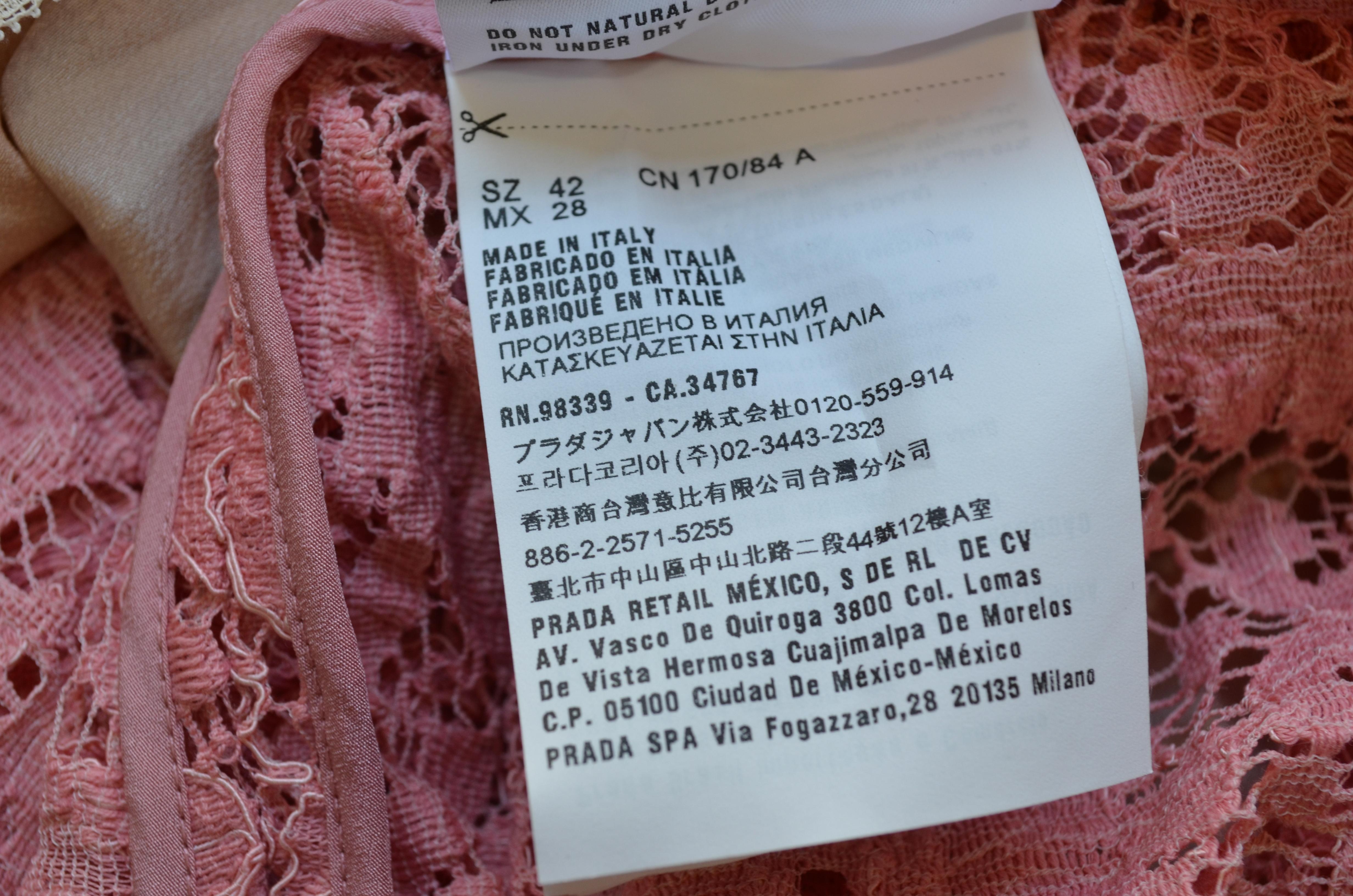 Miu Miu Pink Lace Collared Dress 1