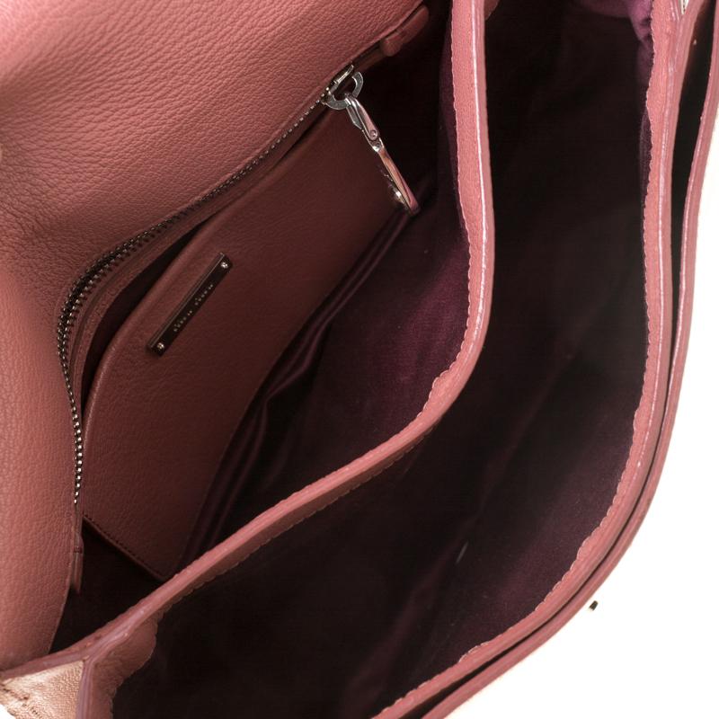 Miu Miu Pink Leather Madras Crossbody Bag 5