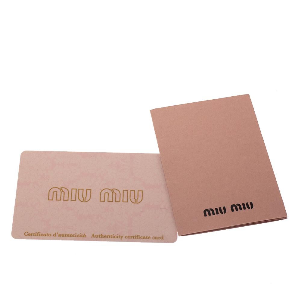 Miu Miu Pink Matelasse Leather Crossbody Bag 2