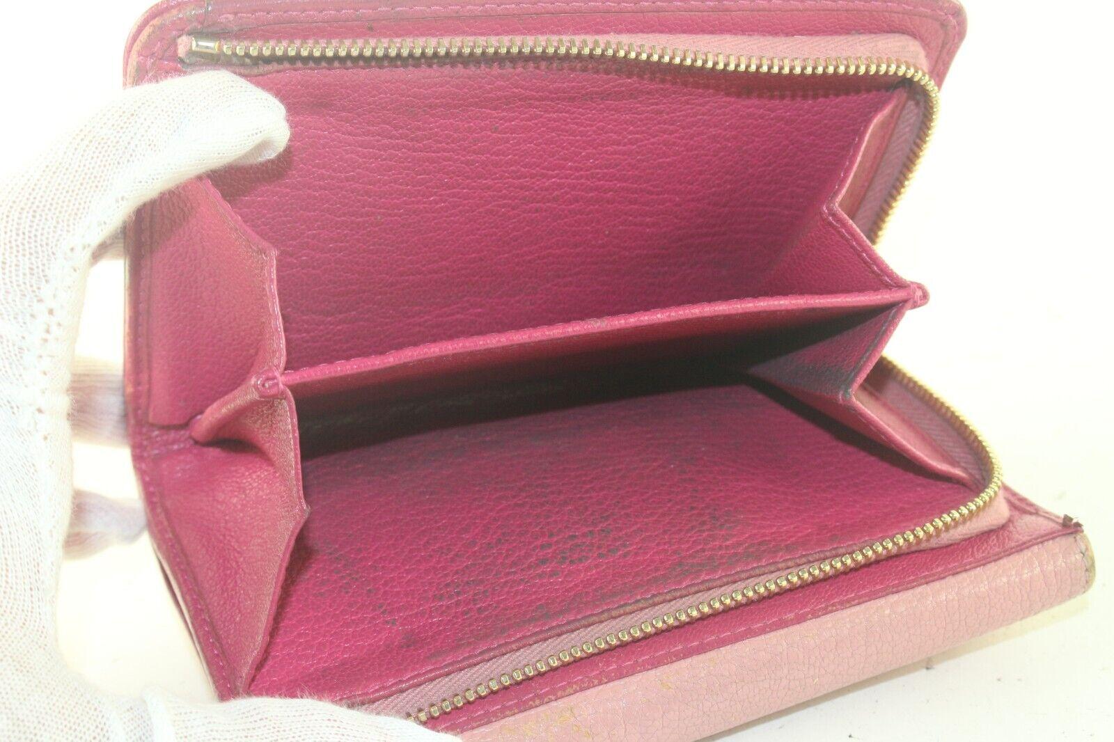 MIU MIU Pink Two Card Holder Wallet 1MIU83K For Sale 3