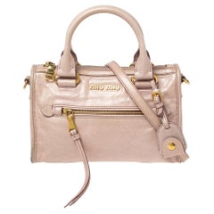 Miu Miu Pink Leather Bow Shoulder Bag at 1stDibs
