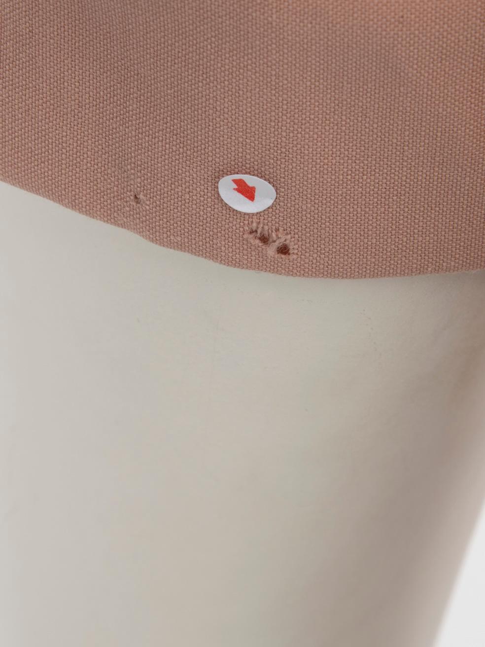 Miu Miu Pink Wool Cropped Trousers Size XS For Sale 2