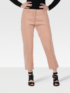 Miu Miu Pink Wool Cropped Trousers Size XS