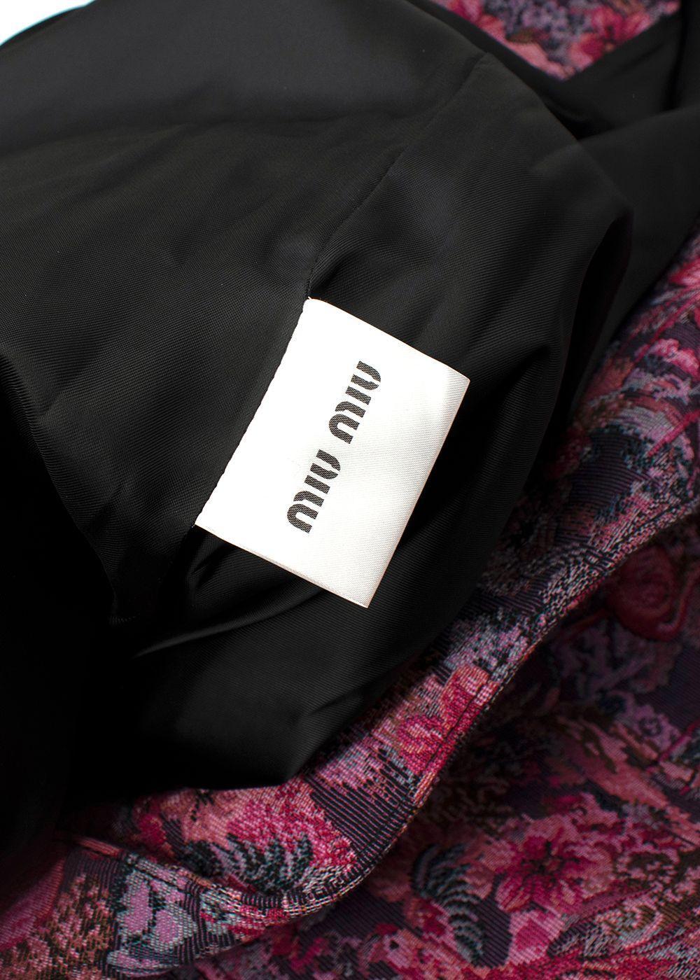 Cappotto Miu Miu in jacquard viola - US 8 in vendita 5